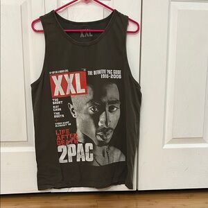 Gildan Charcoal XXL Tupac Tank Top